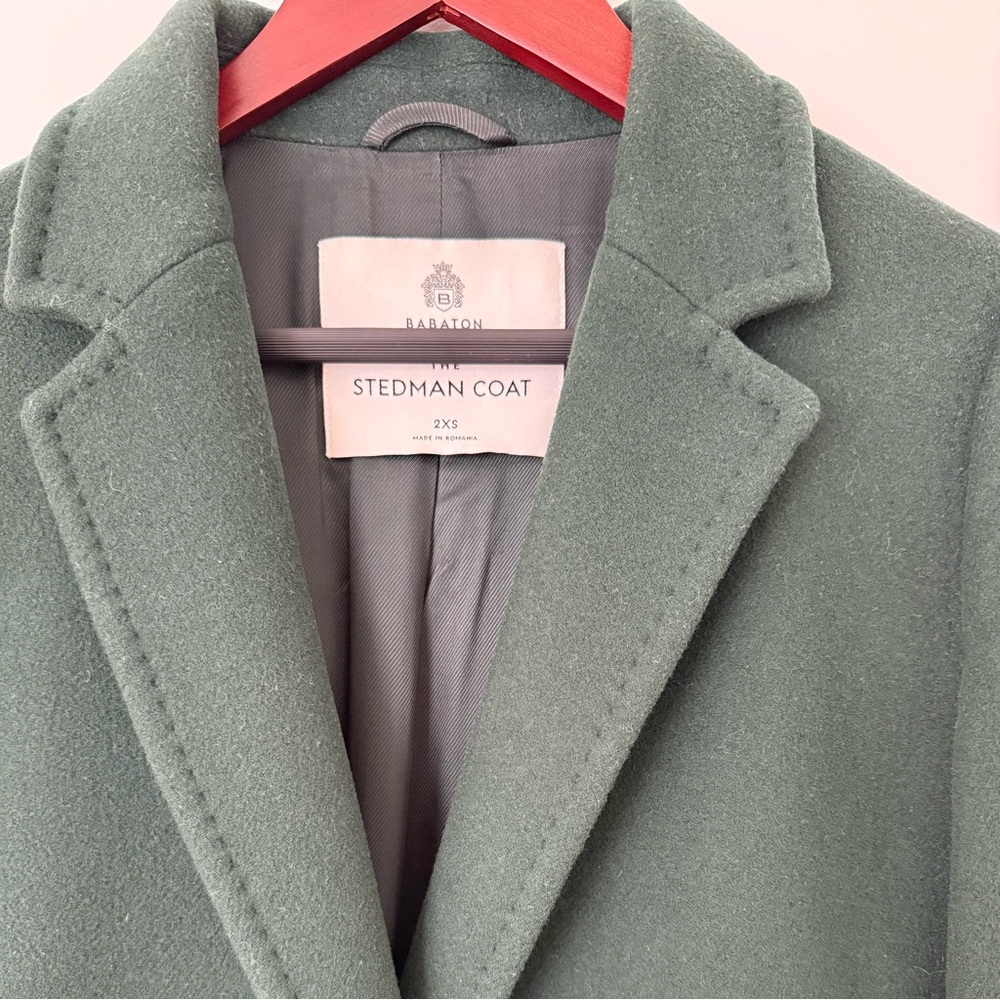 Aritzia Babaton Green Stedman Coat - Picture 4 of 8